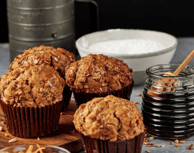 HEALTHY SUGAR-FREE CARROT CAKE MUFFINS